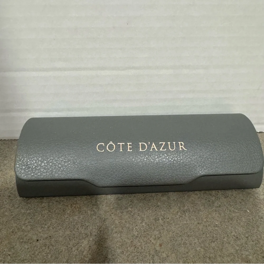 Cote D’Azur Hard Clamshell Gray Eyeglass Or Sunglass Case Only